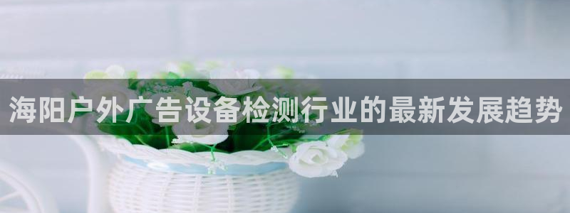 杏宇平台注册地址在哪里：海阳户外广告设备检测行业的最新发展趋势