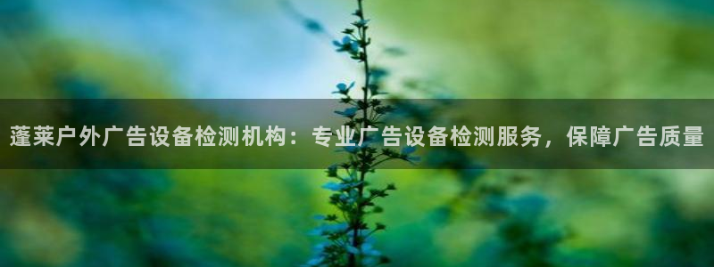 杏宇平台代理怎么赚钱：蓬莱户外广告设备检测机构：专业广告设备检测服务，保障广告质量