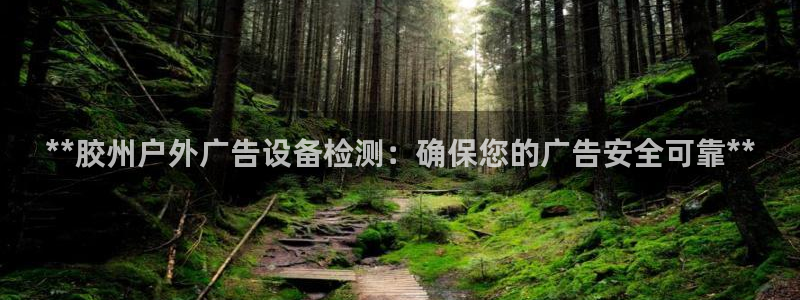 杏宇平台登录方法：**胶州户外广告设备检测：确保您的广告安全可靠**