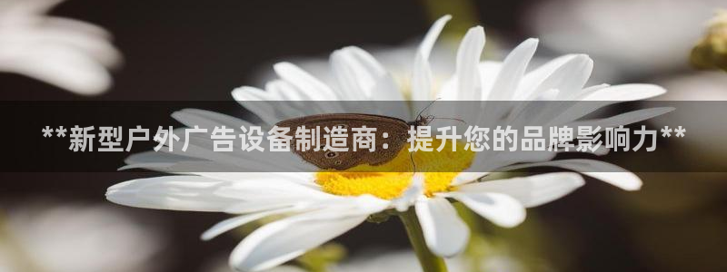 杏宇平台代理多少钱：**新型户外广告设备制造商：提升您的品牌影响力**