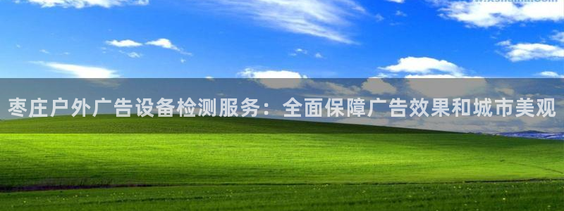 杏宇平台登陆：枣庄户外广告设备检测服务：全面保障广告效果和城市美观