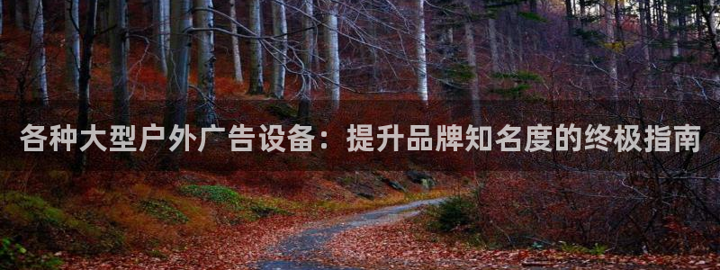 杏宇官方平台官网：各种大型户外广告设备：提升品牌知名度的终极指南