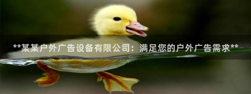 杏宇官方平台官网：**某某户外广告设备有限公司：满足您的户外广告需求**
