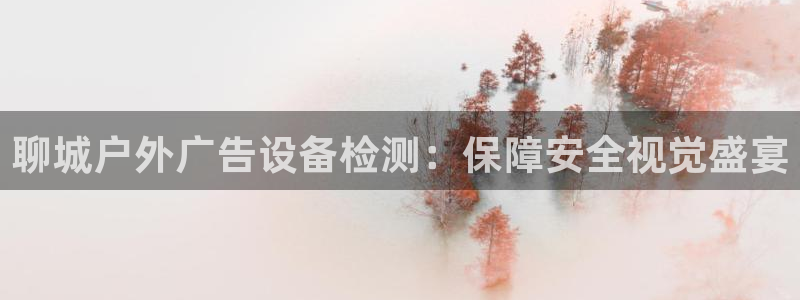 杏宇平台登录步骤是什么：聊城户外广告设备检测：保障安全视觉盛宴