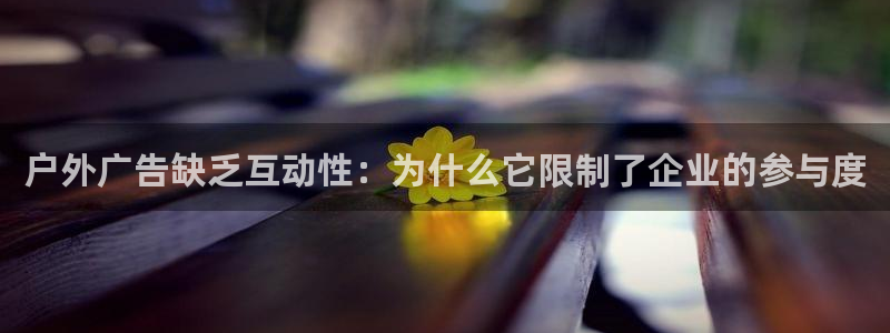 杏宇平台提现为什么这么久呢：户外广告缺乏互动性：为什么它限制了企业的参与度